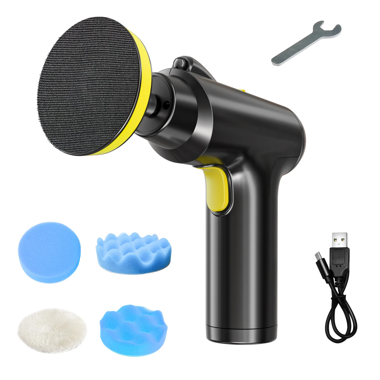 Car Polisher Handheld Wireless Polisher Polishing Waxing Machine Power Tool for Car Body Cleanig Waxing Repair Car Accessories