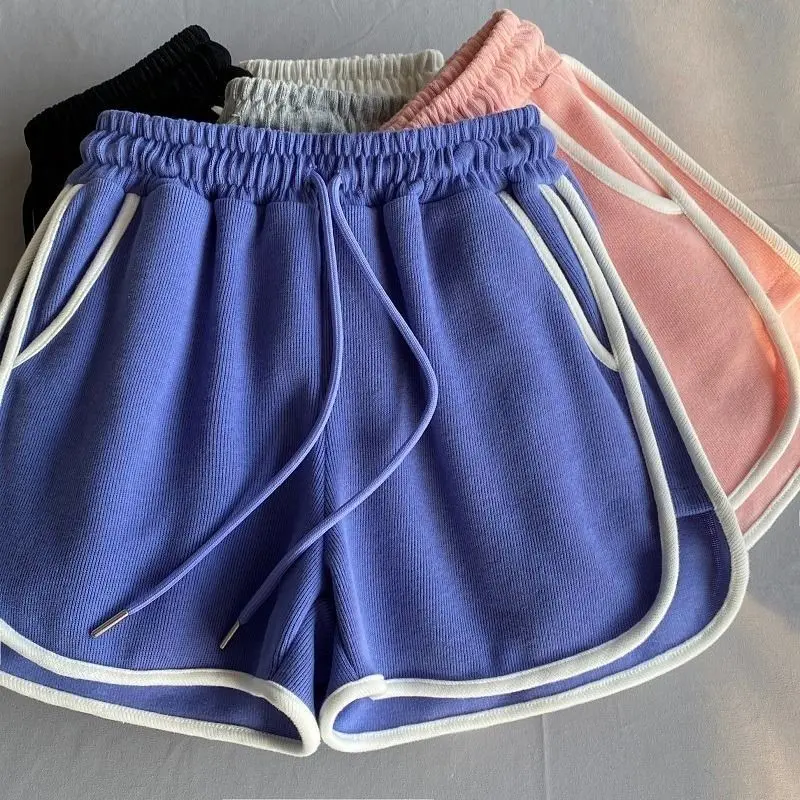 Casual High Waist Solid Shorts Women Summer 2025 Loose Running Yoga Comfortable Sports Shorts