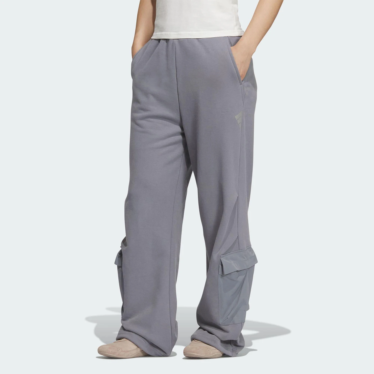 

Оригинальные зимние женские трикотажные повседневные брюки прямого кроя Adidas KS0074