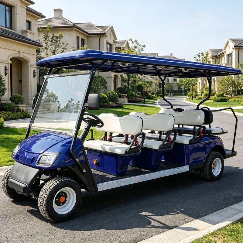 Electric Golf Carts/Sightseeing Vehicles for Sale Chinese-made Mini Street-legal Golf Carts Available in 4 Seater and 6 Seater