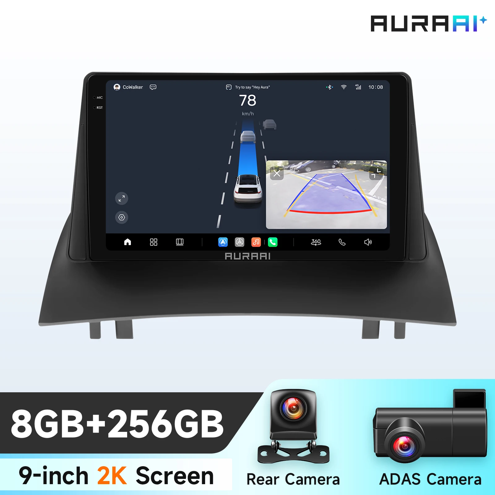 9 ''6115 Intelligent Scherm 2din Android Autoradio Multimedia Video Player voor Renault Megane 2 2002-2009 GPS Nav Carplay 4G RDS
