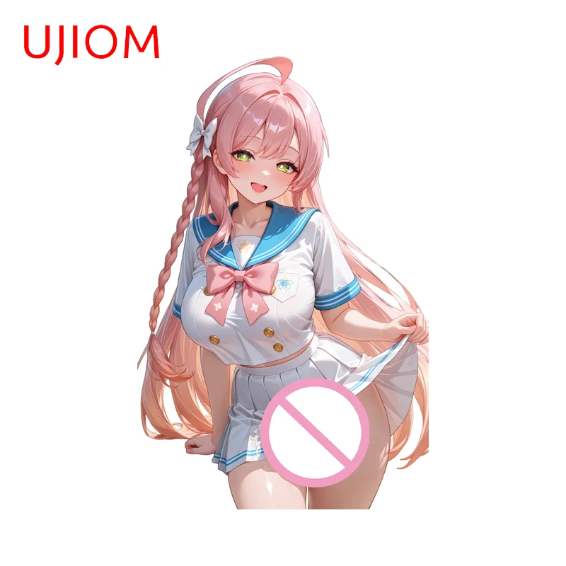 UJIOM Futanari Blue Archive Seductive Waifu Wall Sticker Ncie Surfboard Trunk Helmet Decals Waterproof Bathroom Accessories