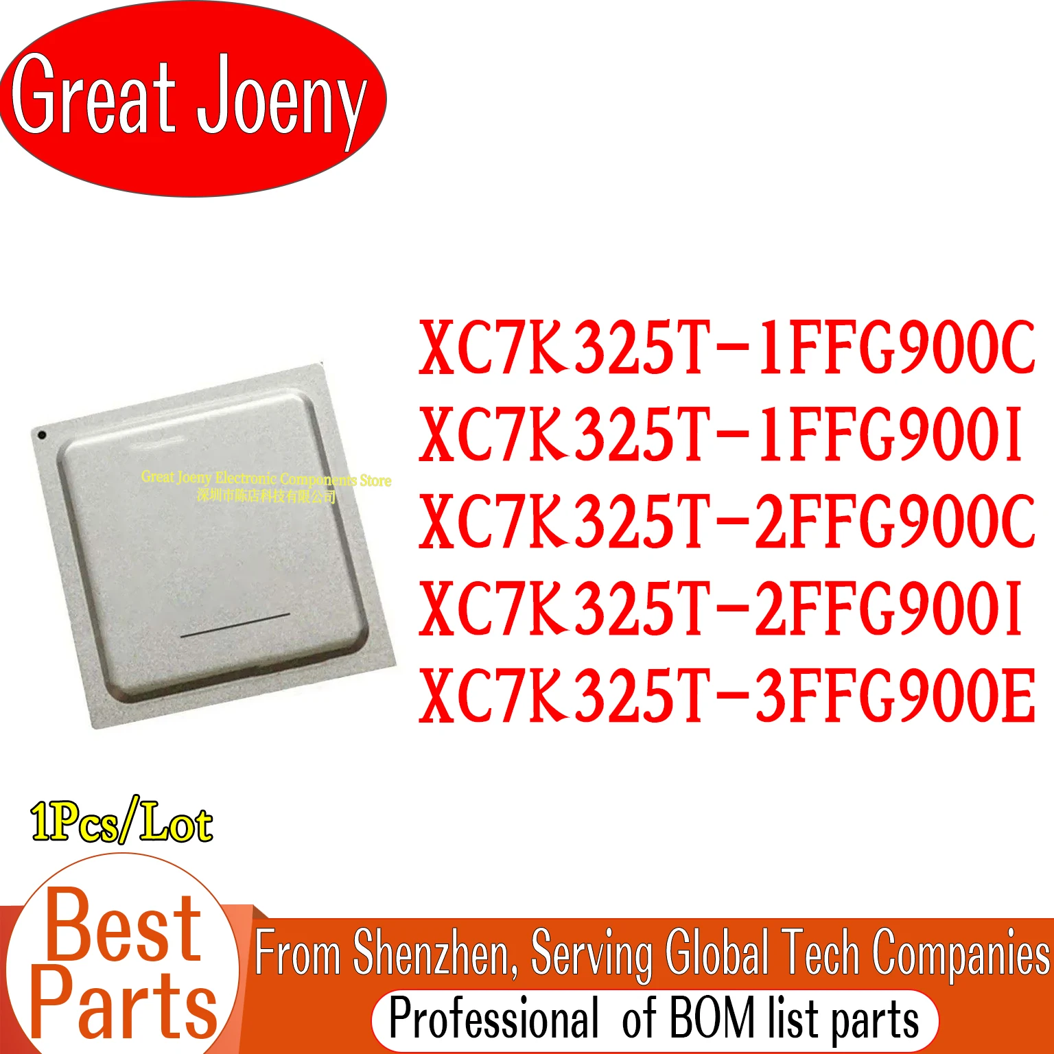 

XC7K325T FFG900 XC7K325T-1FFG900C XC7K325T-1FFG900I XC7K325T-2FFG900C XC7K325T-2FFG900I XC7K325T-3FFG900E IC Chipset BGA-900