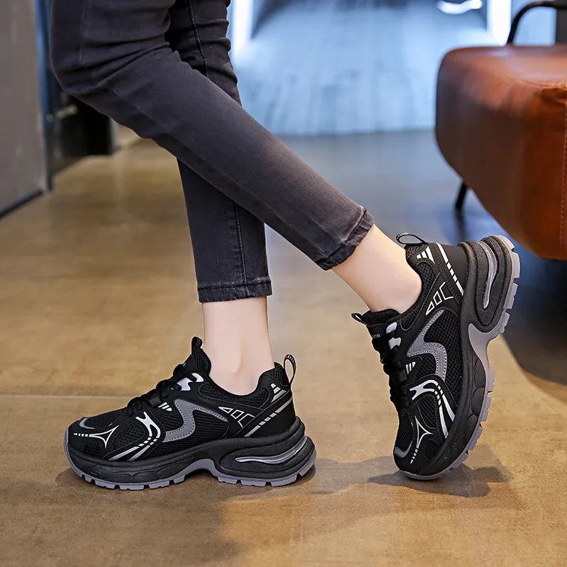 Women's thick-soled pops shoes fall new female students fashion casual sports hundred running board shoes