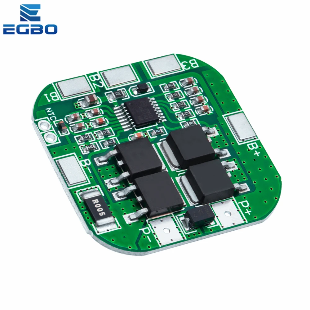 EGBO-BMS PCM bateria proteção Board, LicoO2 Limn2O4, bateria de lítio, 4S, 14.8V, 16.8V, 20A, pico Li-ion, 18650, 4S