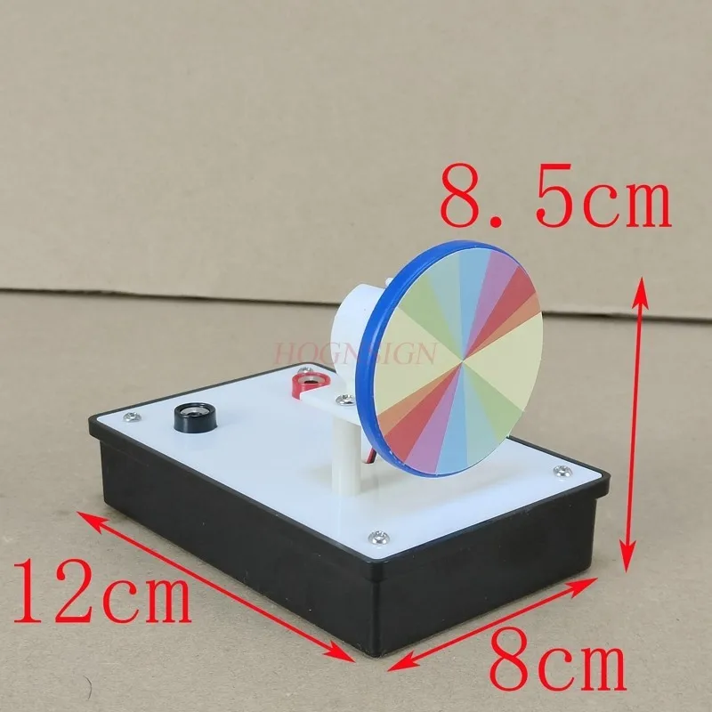 Disco en miniatura de siete colores, instrumento experimental, equipo de enseñanza, Óptica Física, Newton