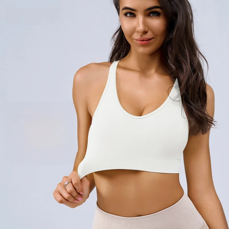 

Женский спортивный бюстгальтер Joomon с фиксированной чашкой, высокопрочный противоударный топ для йоги с пуш-ап и перекрестной спинкой, красивый дизайн