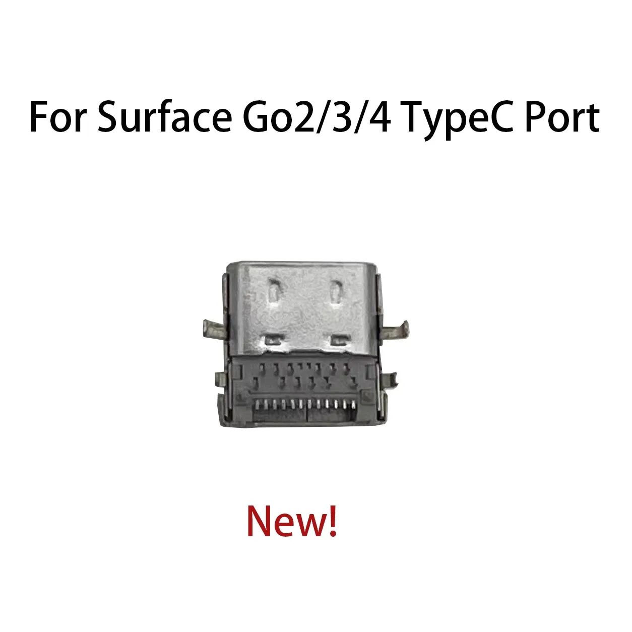 Puerto de carga Original para Microsoft Surface Go1/2/3/4, interfaz de alimentación tipo C, 1824, 1901, 1927, 1926, 2067, negro y plateado, nuevo