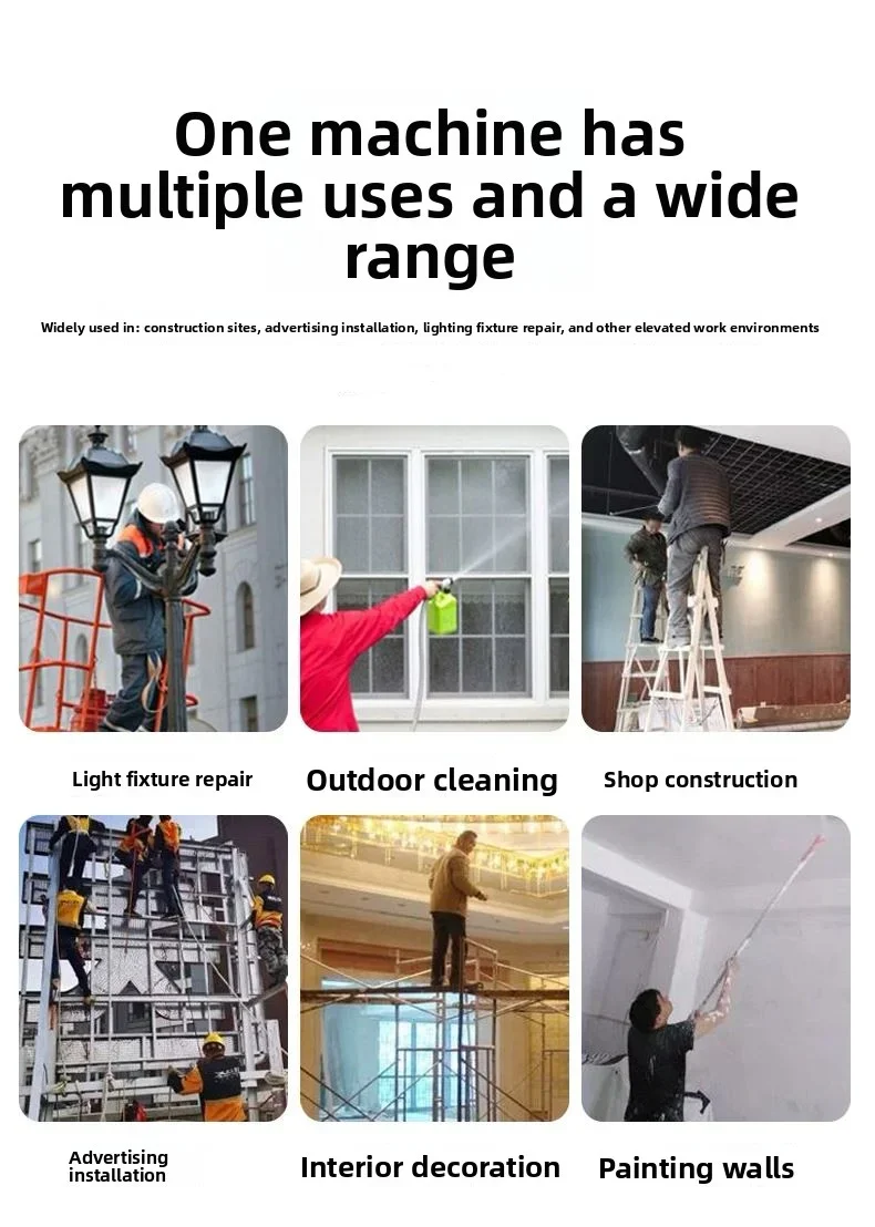 Mobile electric scaffolding automatic aerial work lifting platform