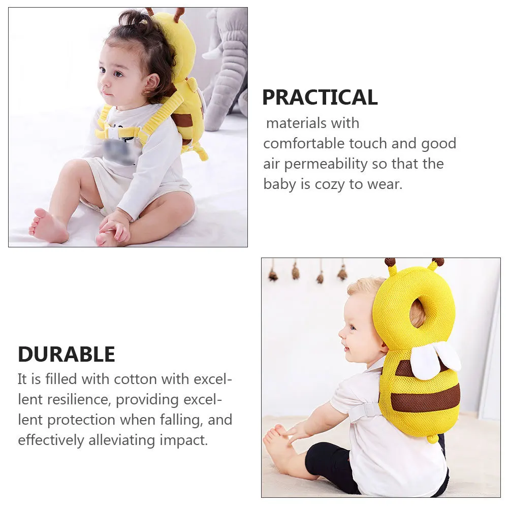 

Защитная подушка для головы ребенка с изображением пчелы, защитная подушка для малышей, подушка, материалы высокого качества, удобный на ощупь, хорошая воздухопроницаемость