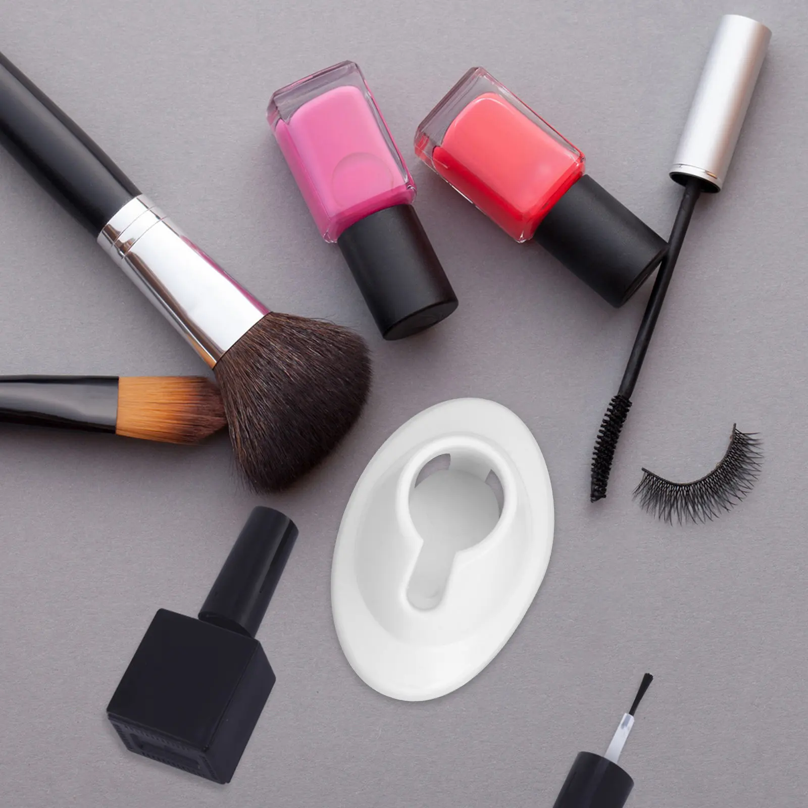 

6Pcs Nail Polish Bottle Bases Silicone Stable Stand Nail Art Organizer for Salon Home Professional Display Manicure Tools