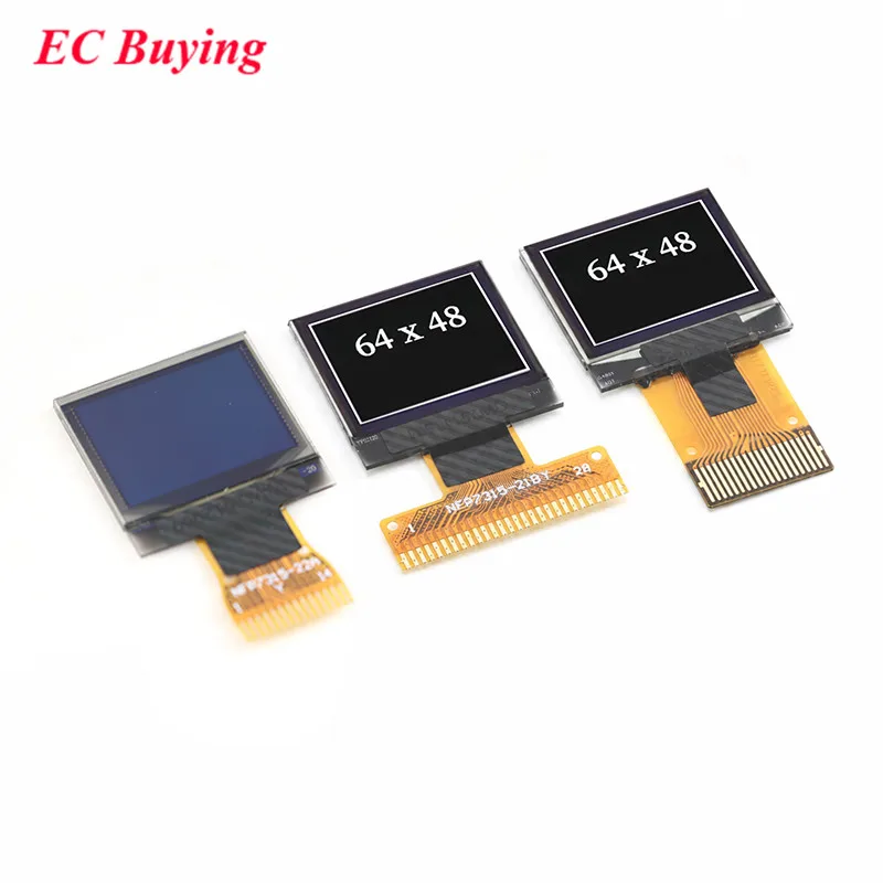 5Pcs/1pc 0.66 inch OLED Display LCD White Bare Screen 0.66