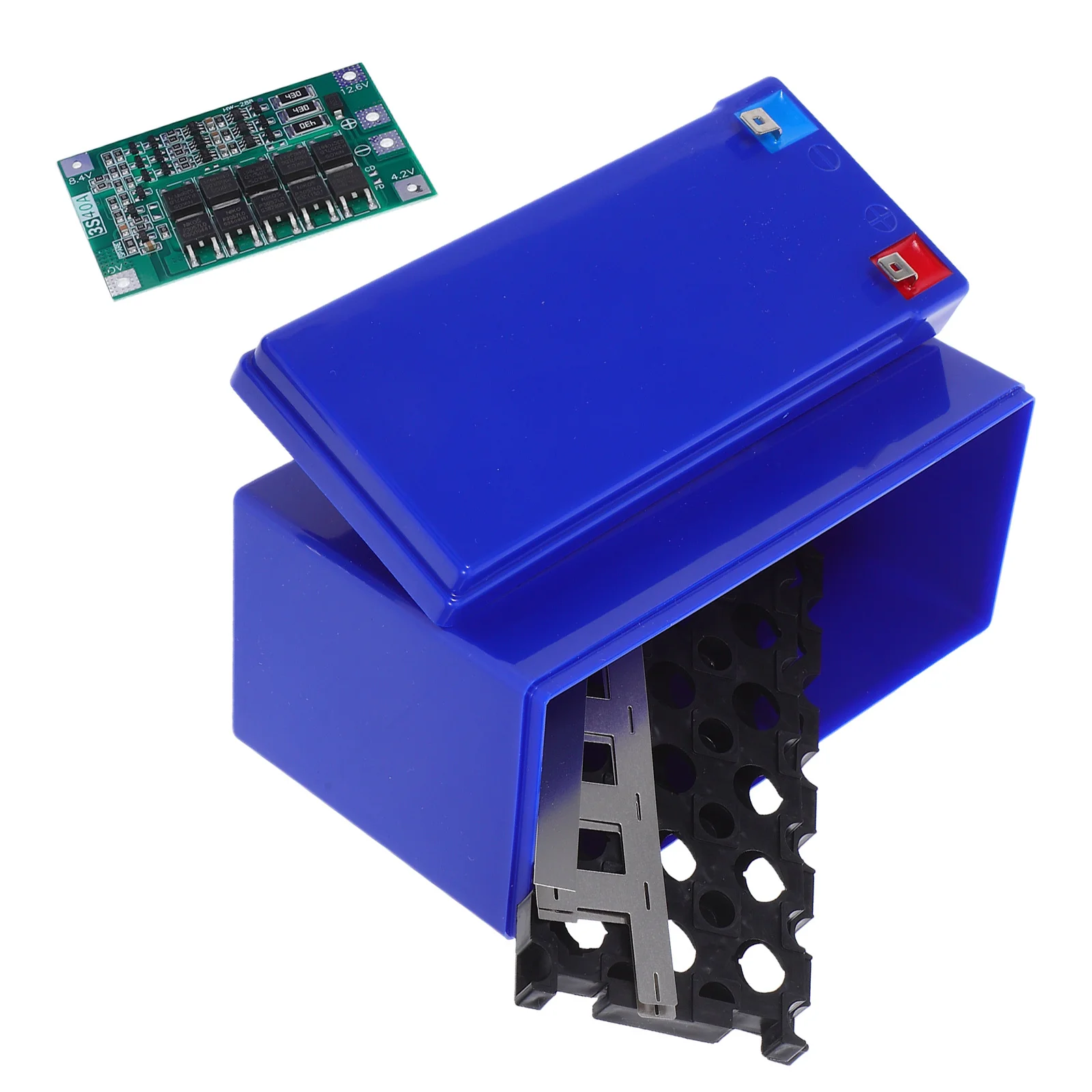 12V 7Ah Pack Case Plastic Diy Lithium Batteries Storage Box Holder For Electric Bicycles Tricycles Outdoor Lighting