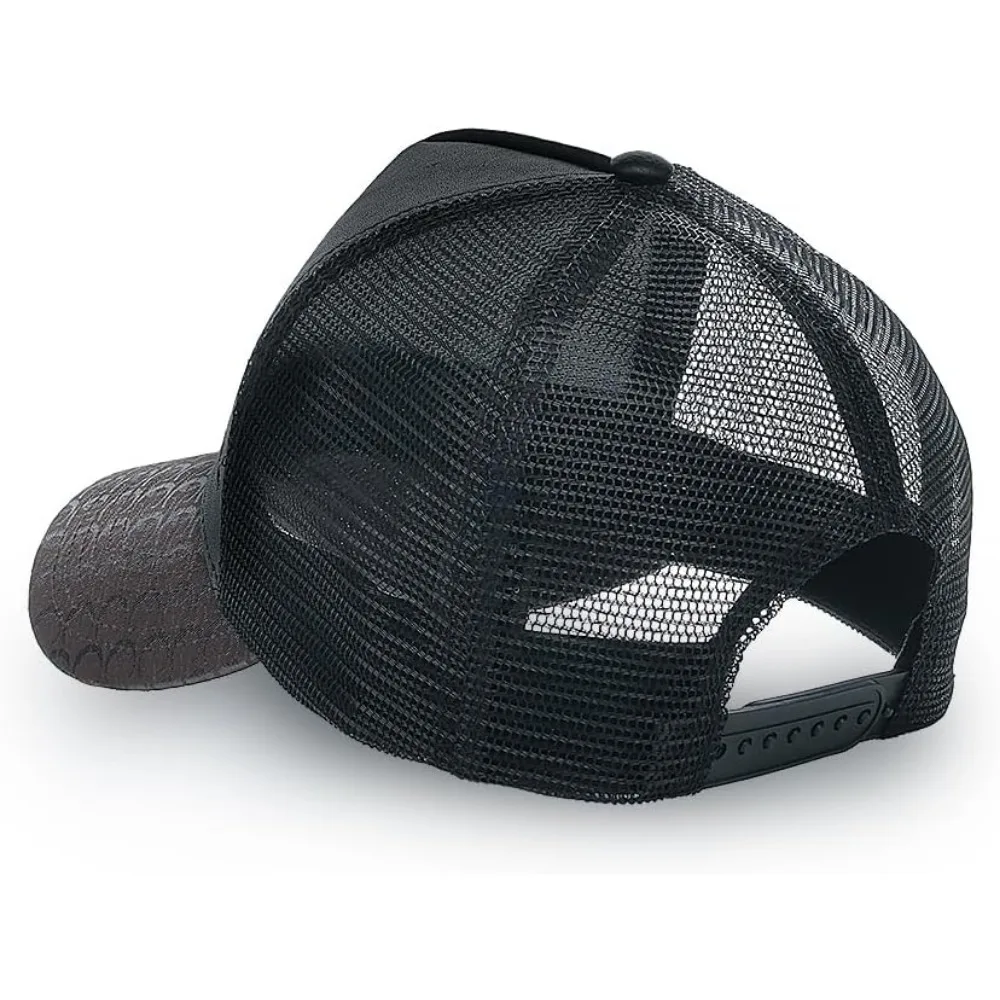 قبعات كاجوال من الجلد الطبيعي للرجال لارتداء اليومي المريح #4