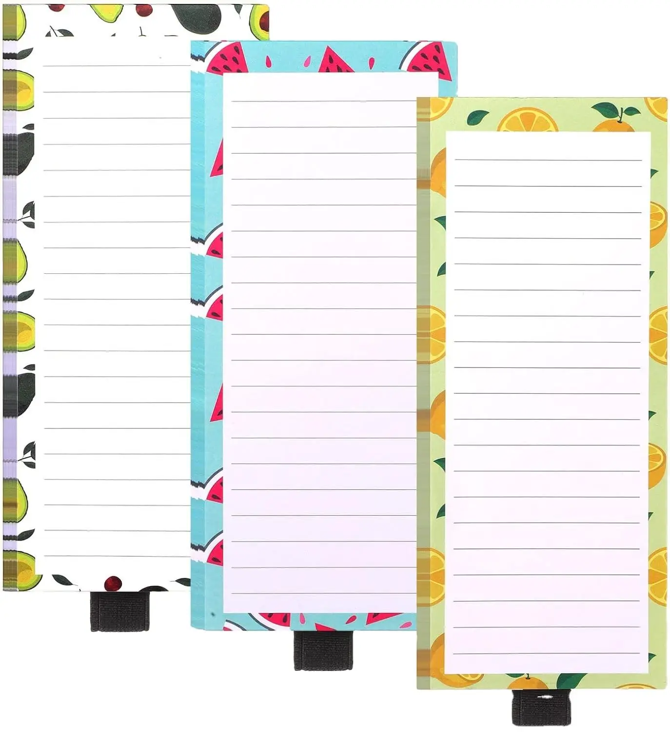 3 unids/set Bloc de notas magnético personalizable Bloc de notas divertido y funcional para compras de comestibles imán para nevera toma de notas