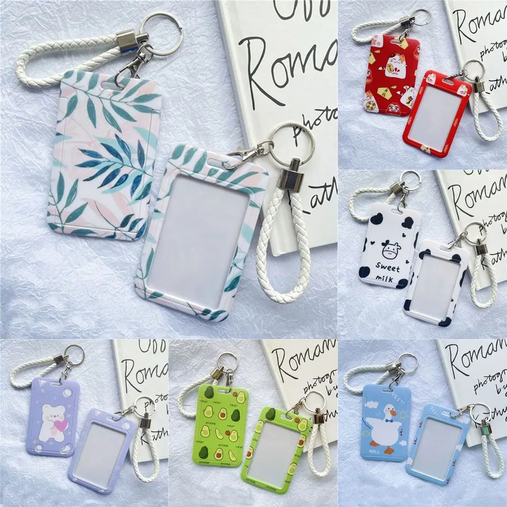 Cartoon Badge Women Men Business Card Holder Credit Card Holders Bus Card Cover Case Bank ID Holders