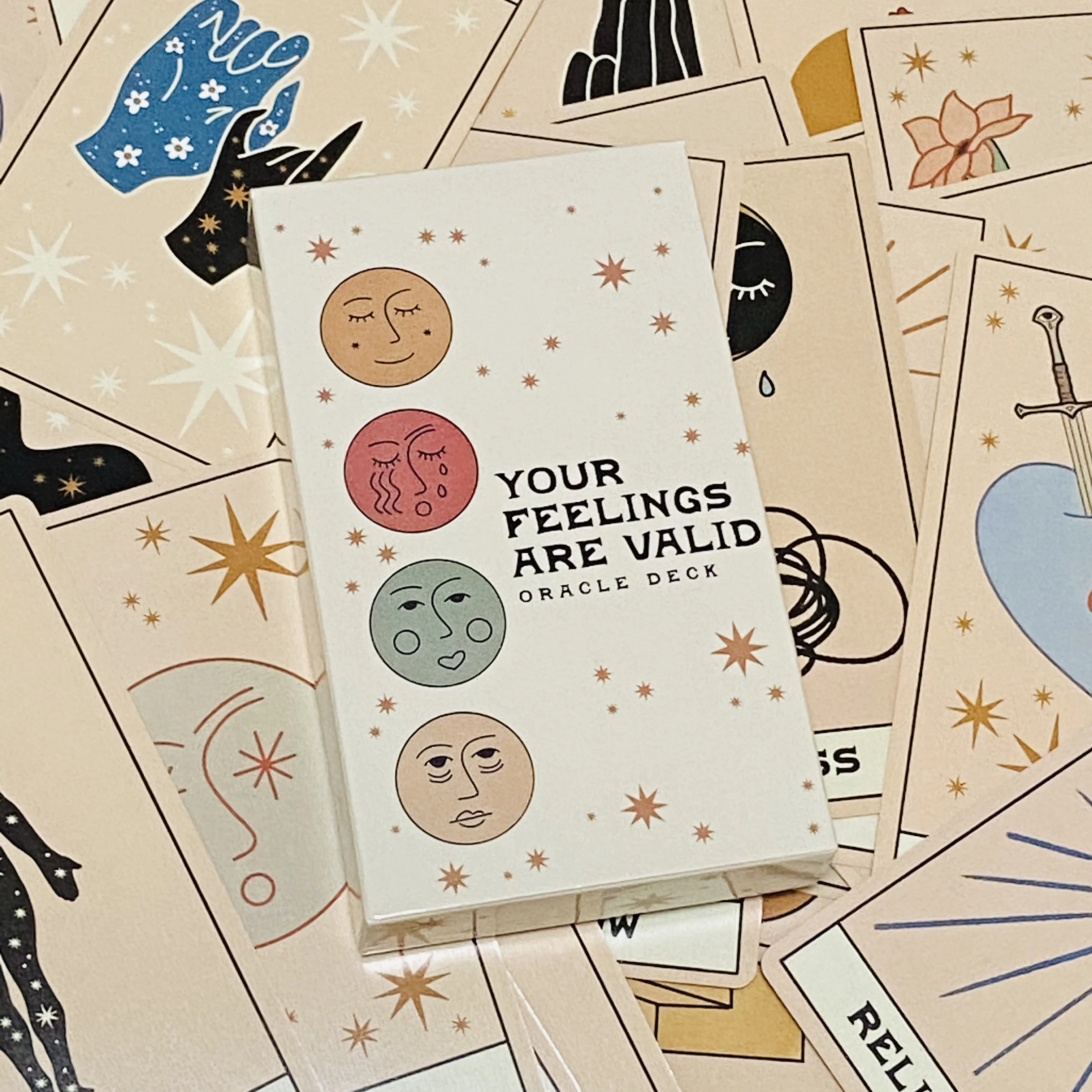 Your Feelings are Valid Oracle Deck 2nd Edition A 48 Oracle Mood cards English Version Tarot Oracle Witch Board games