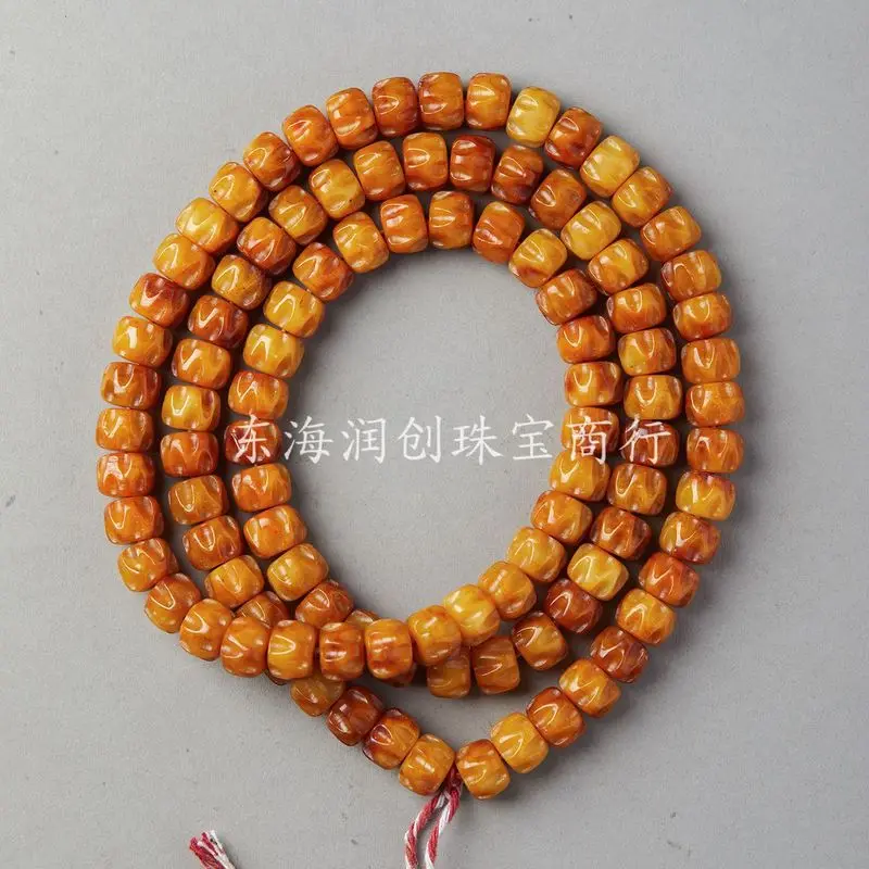 Tibetan-style cow bone , 108 pieces, semi-finished loose beads DIY crafts, suitable for making beaded bracelets, neckla
