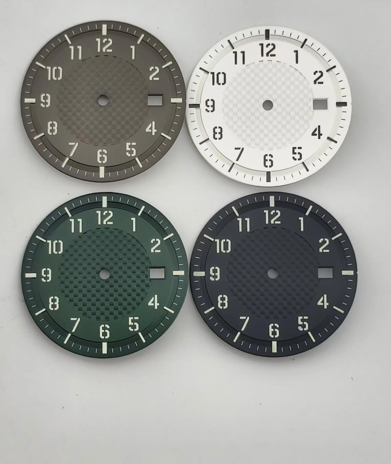 BOTIONI 34mm black white green coffee sterile dial luminous dial fit NH35 NH35A NH36 movement