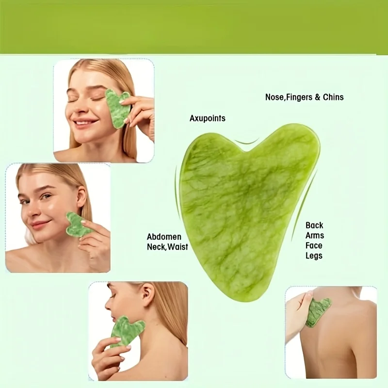 Soft Bristle Contour Face Brush and Neck Massager for Dry Lymphatic Drainage Gua Sha Tool Included Massager Head Massager