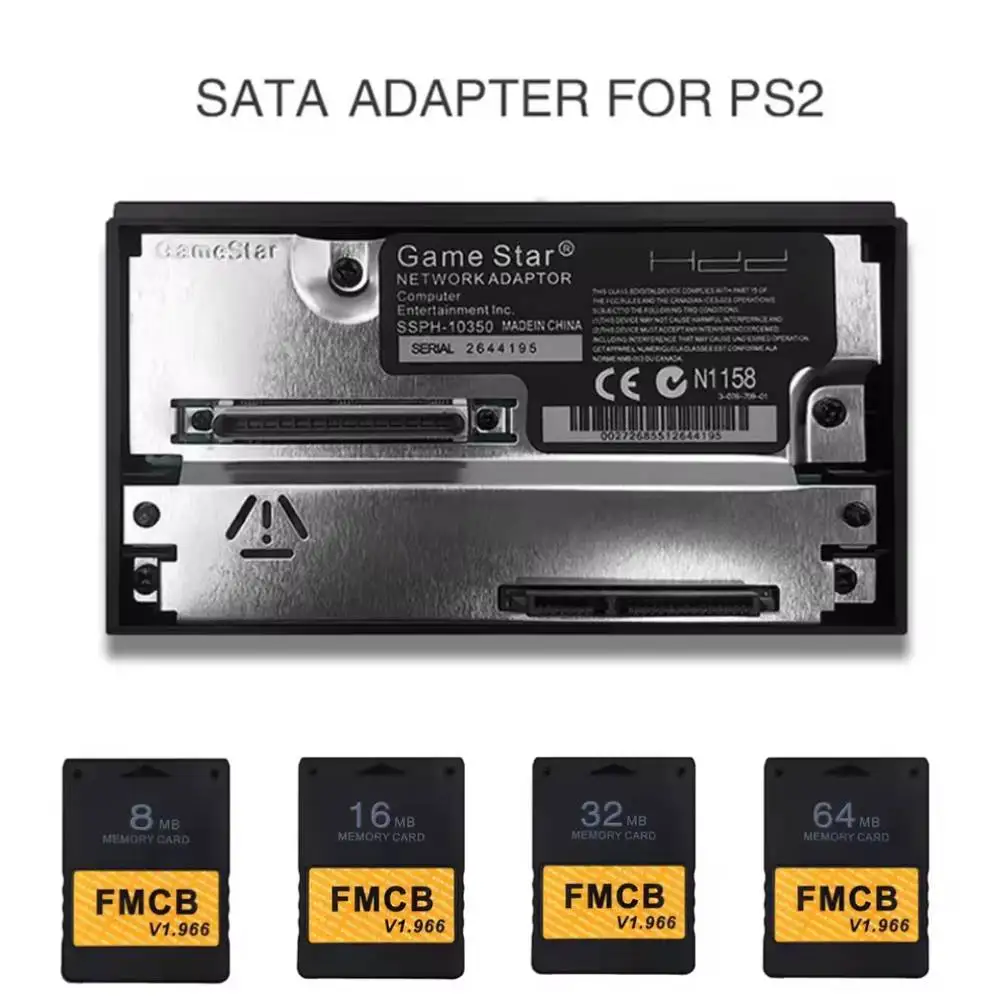 adaptador-de-placa-de-rede-de-interface-sata-para-console-de-jogos-ps2-fat-sata-hdd-para-playstation-2-sata-socket-com-cartao-de-memoria-mcboot-gratis