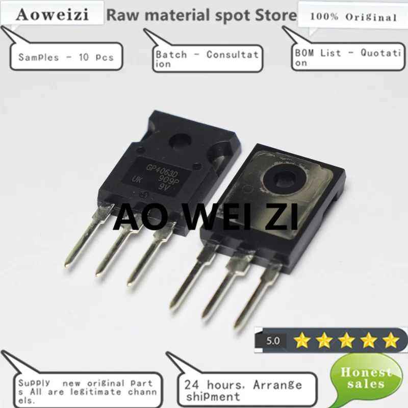 Aoweizi-tubo Original IRGP4063DPBF GP4063D TO-2022 IGBT, 48A, 100% V, 247 + 10-30-50 Uds., 600 NUEVO