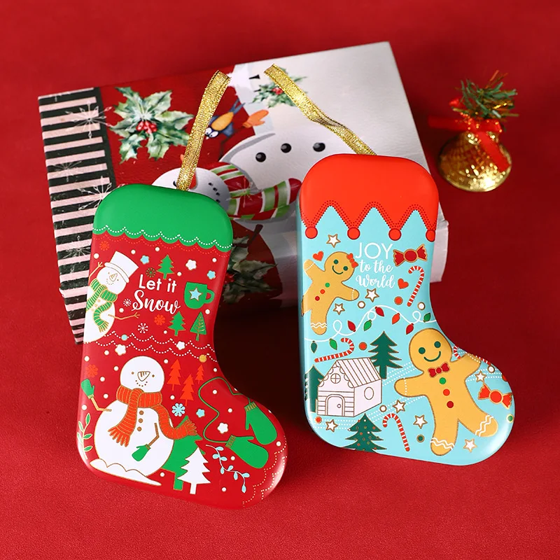 

Christmas Iron Candy Box - Vintage Metal Storage for Cookies, Holiday Decor, Tree Ornament