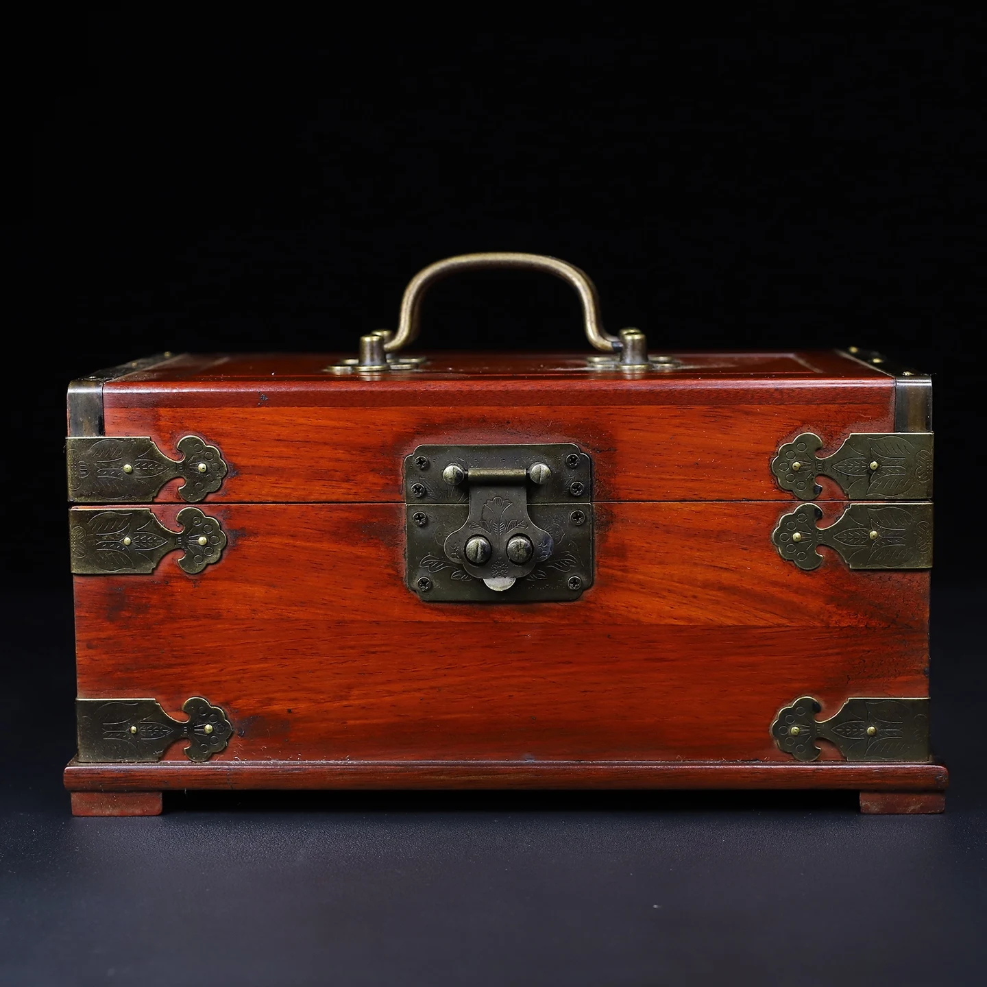 

Treasured Redwood Jewelry Box With Copper Corners