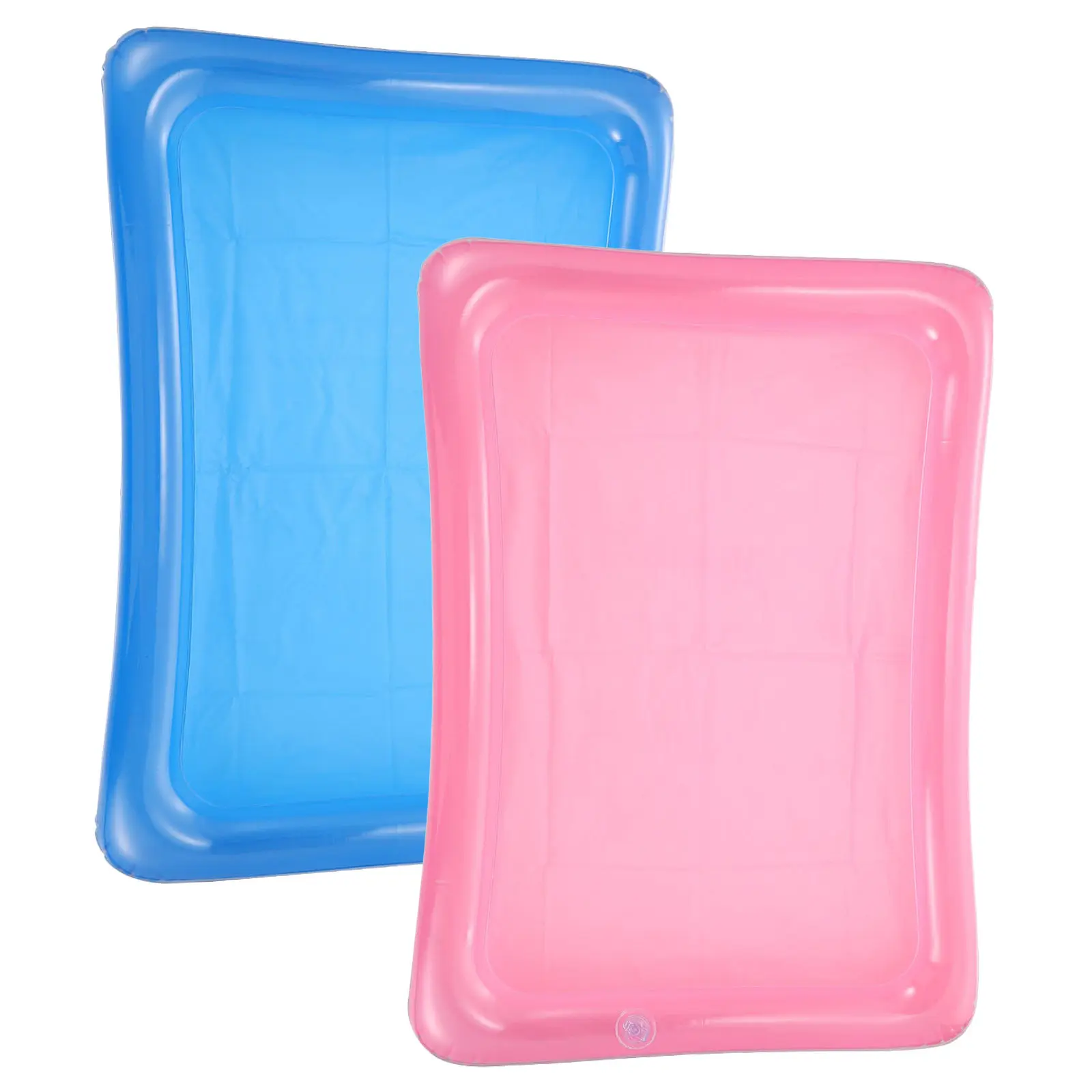 Inflatable Floating Ice Tray – 2pcs Pool Drink Serving Tray for Outdoor Water Parties & Swimming Pool Activities