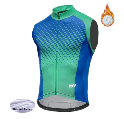 ENCYMO 2022 Winter thermal fleece Cycling Sleeveless Vest  Bicycle keep warm pro team vest men cycling clothing ropa ciclismo