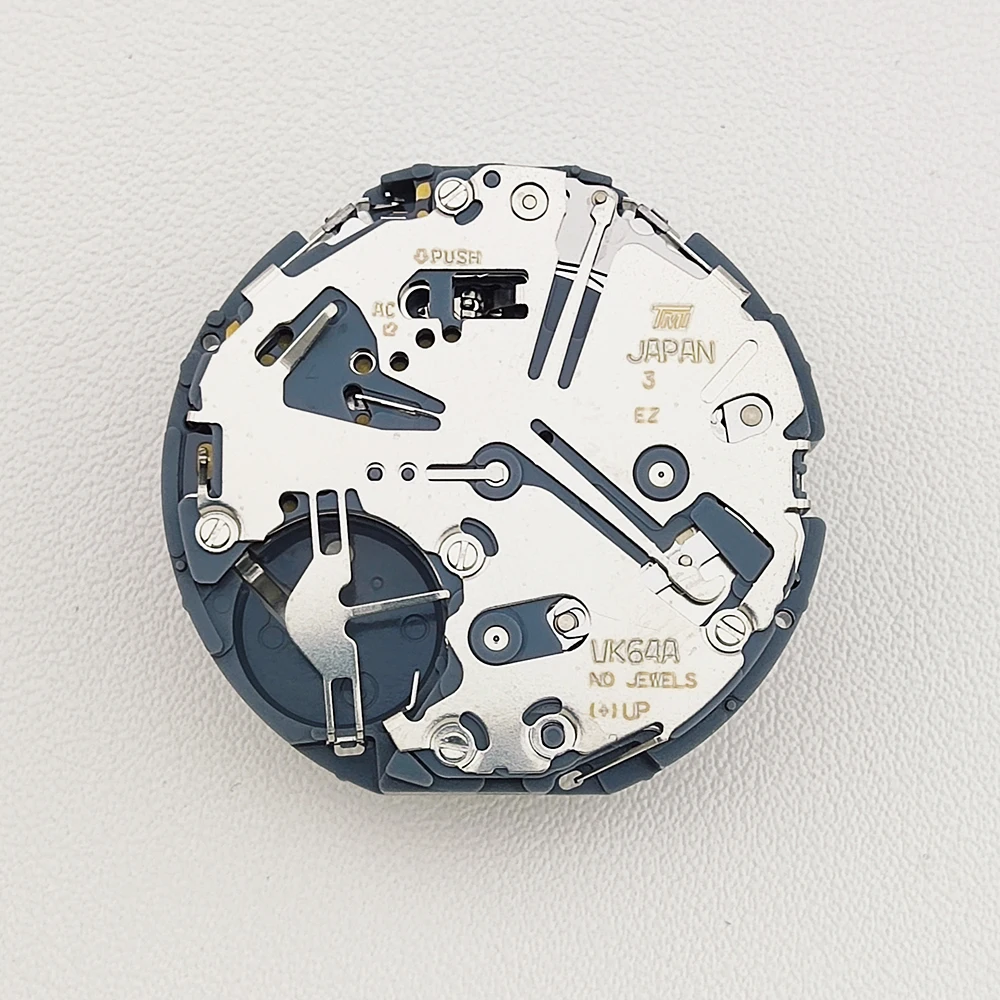 Movimiento del reloj Movimiento VK64 Fecha a las 6 en punto Movimiento japonés TMI VK64 ﻿ Cronógrafo Vk64 Movimiento de cuarzo Accesorios para relojes