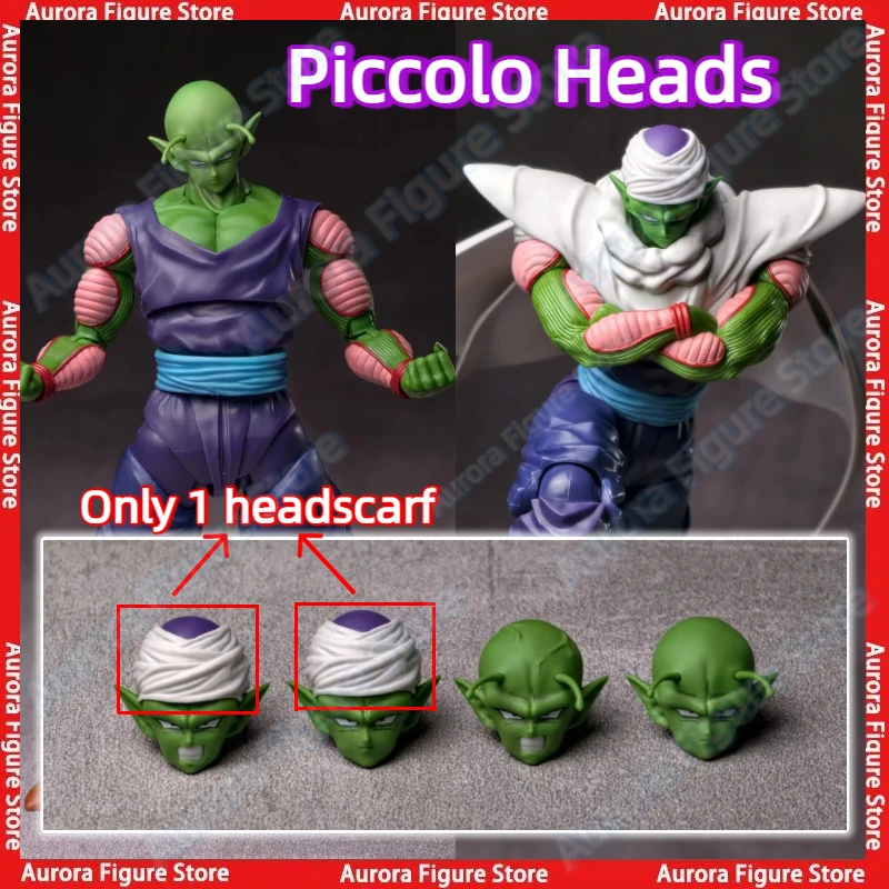 Dragon Ball Z SHF 2.0 Kit de Cabezas de Piccolo Namekiano, Accesorios, Figuras de Acción de Anime, Juguetes, Modelos de PVC, Regalo para Coleccionistas