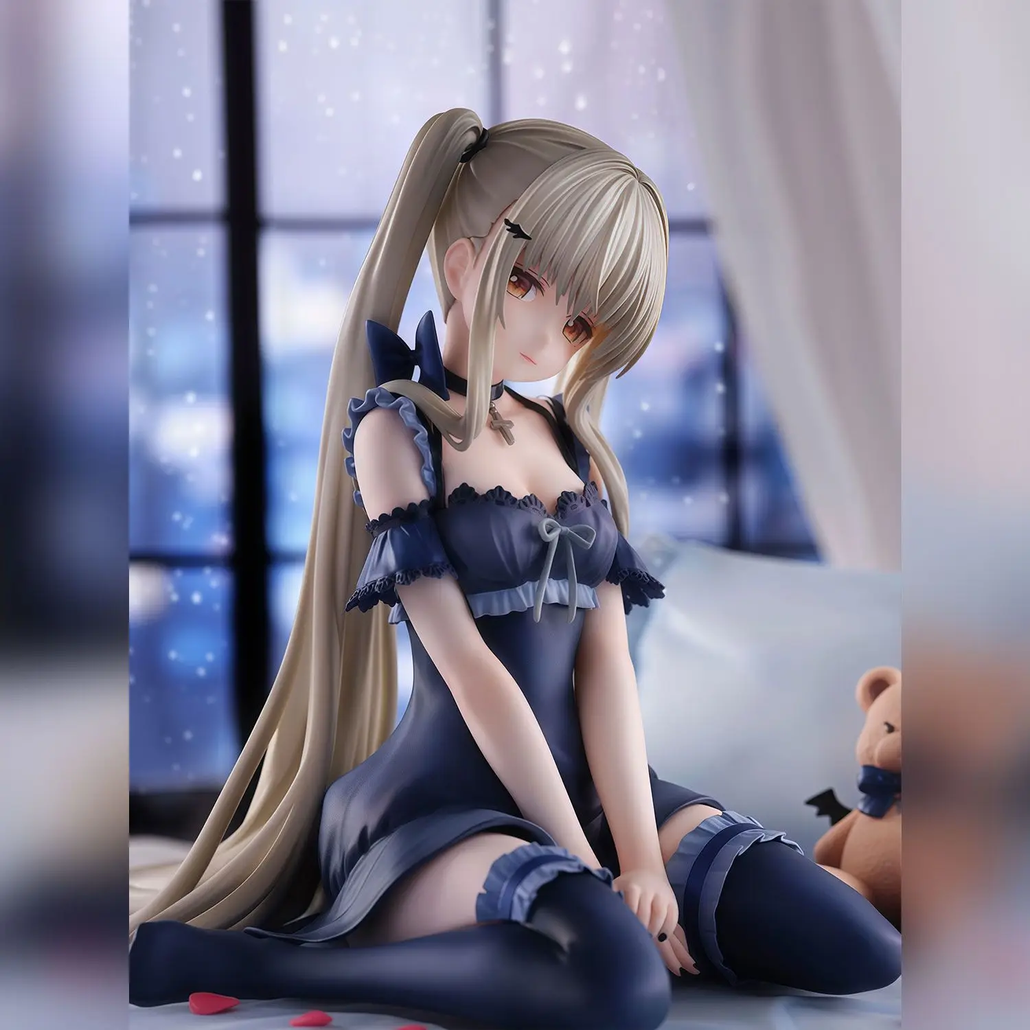 

Фигурка Шиине Махиру: Ангел по соседству, который меня погуливает до смерти, в ночном костюме, аниме-статуэтка с медвежонком-дьяволёнком, подарок для фанатов аниме