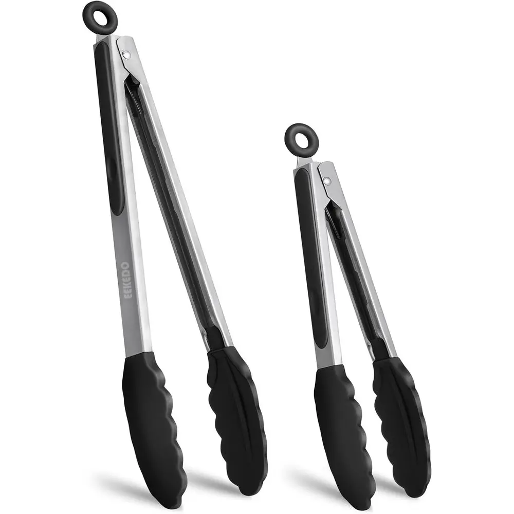 High Heat Resistant Stainless Steel Kitchen Tongs