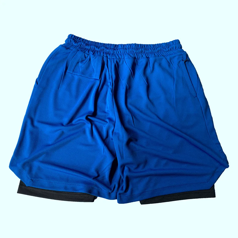 Running Shorts Men's 2 in 1 Training Fitness Tight shorts Fitness Men Jogging Summer Sports Shorts Exercise men's quarter pants image 3