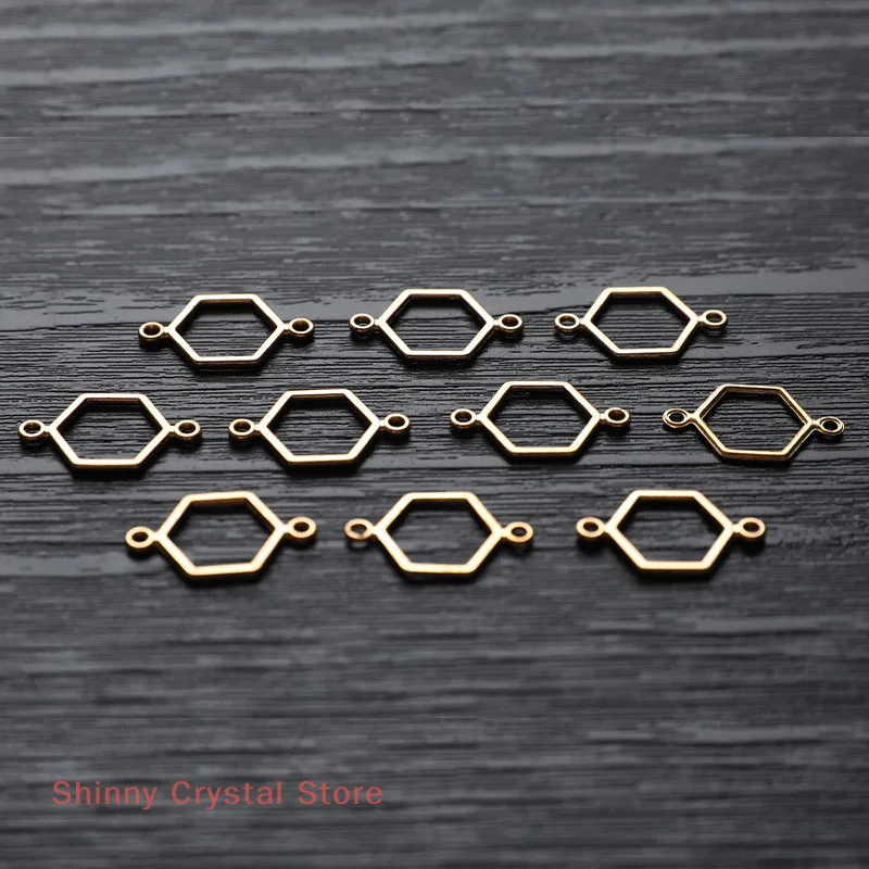 

40 шт. золотые сотовые соединительные подвески для изготовления ювелирных изделий DIY ювелирные изделия