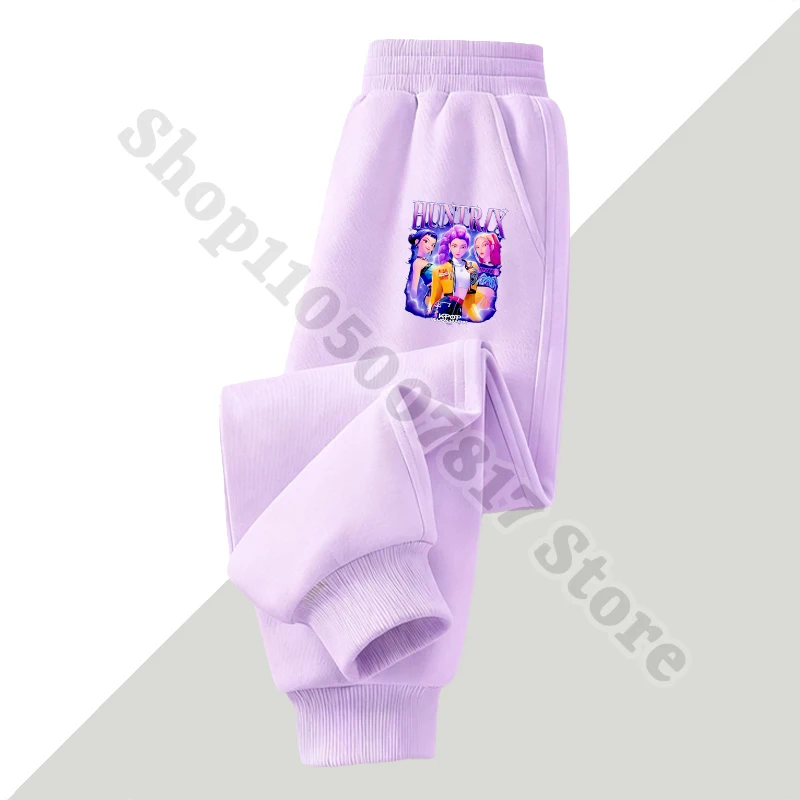 KPop شيطان الصيادين الاطفال الكرتون لطيف السراويل الأطفال أنيمي بناطيل كاجوال فتاة ملابس عصرية بنطلون عيد الميلاد هدايا عيد الميلاد 2026 #3