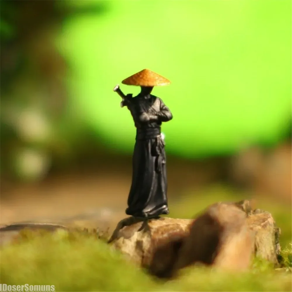 Cool Chinese Kung Fu Swordsman Figure 1:64 Sand Table Layout Mini Landscape Supplies Desk Decoration Fairy Garden Miniatures