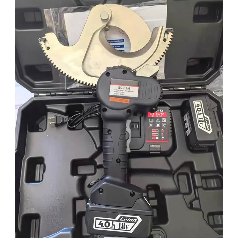 

Electric Gear Cutter EC-50M/65M Ratchet Cable Scissors Copper Aluminum Steel Core Wire Cutter Cable Shear