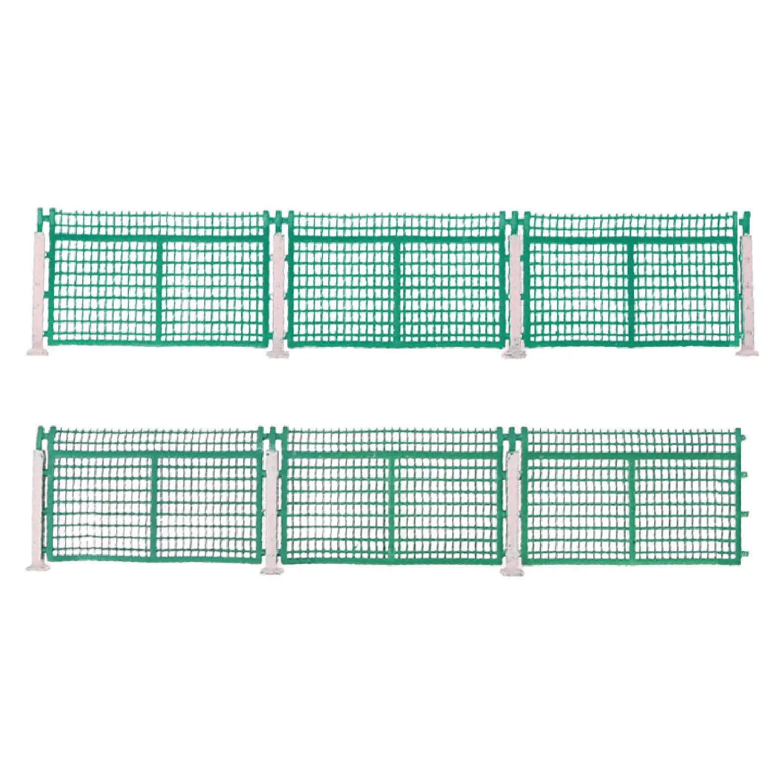 HO Scale Fence Scenery Accessories Landscape Building Accessories Lifelike Miniature Model for Model Trains Model Building