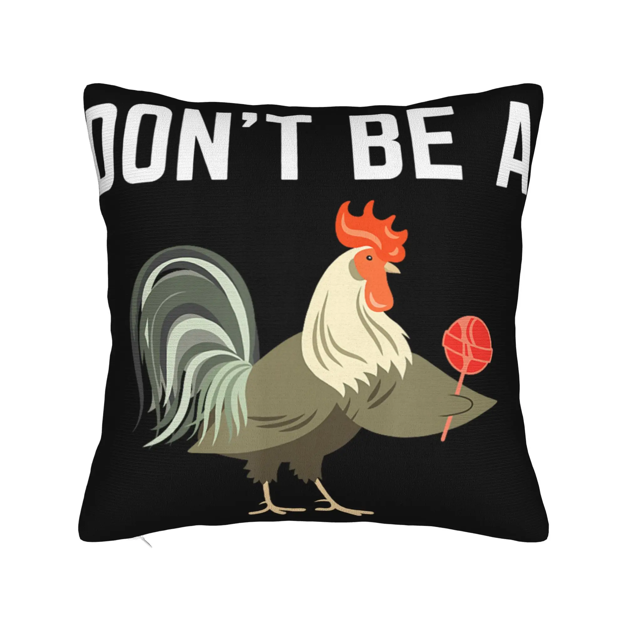 Don't Be A Sucker Funny Chicken Meme Pillow Covers Printing Cushion Cover Decoration  Throw Pillow Case Cover Home Multi-Size