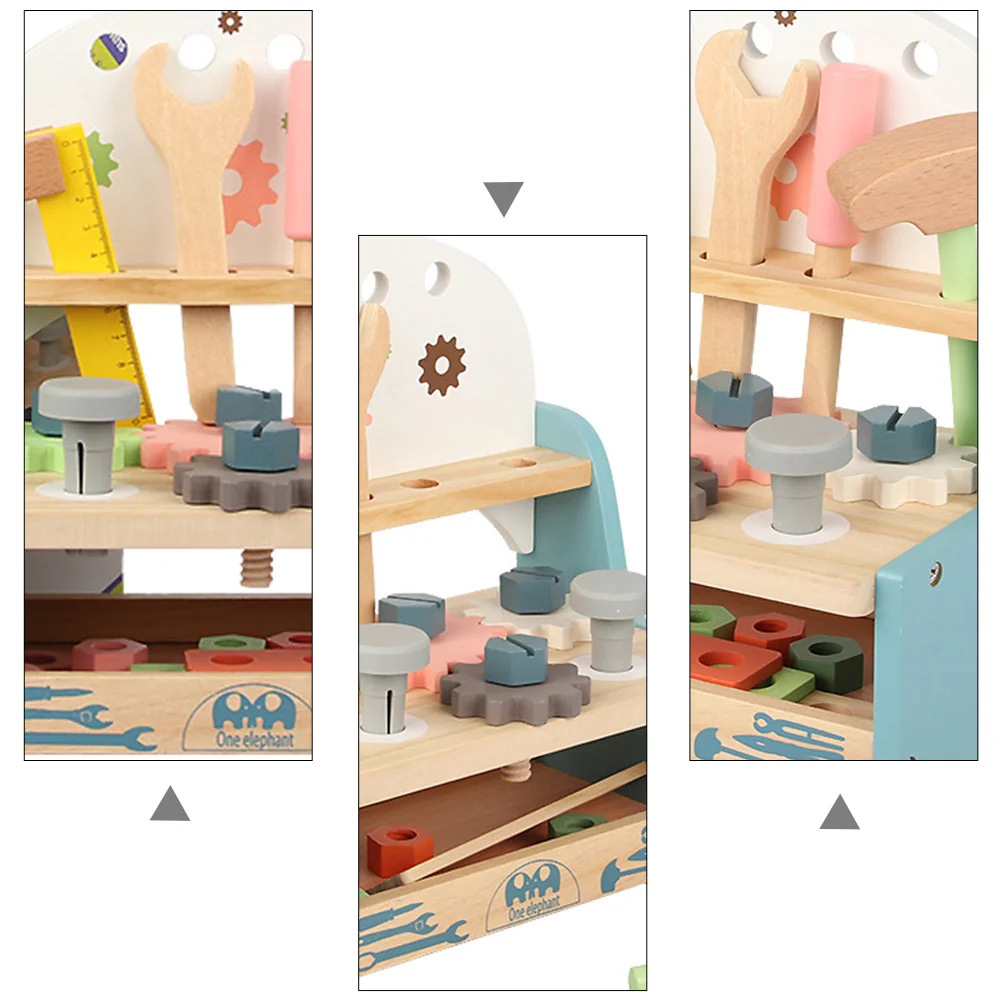 Tavolo per attrezzi Giocattolo per bambini Vite di montaggio Modelli di giocattoli Strumenti educativi fai da te Giocattoli per neonati Puzzle