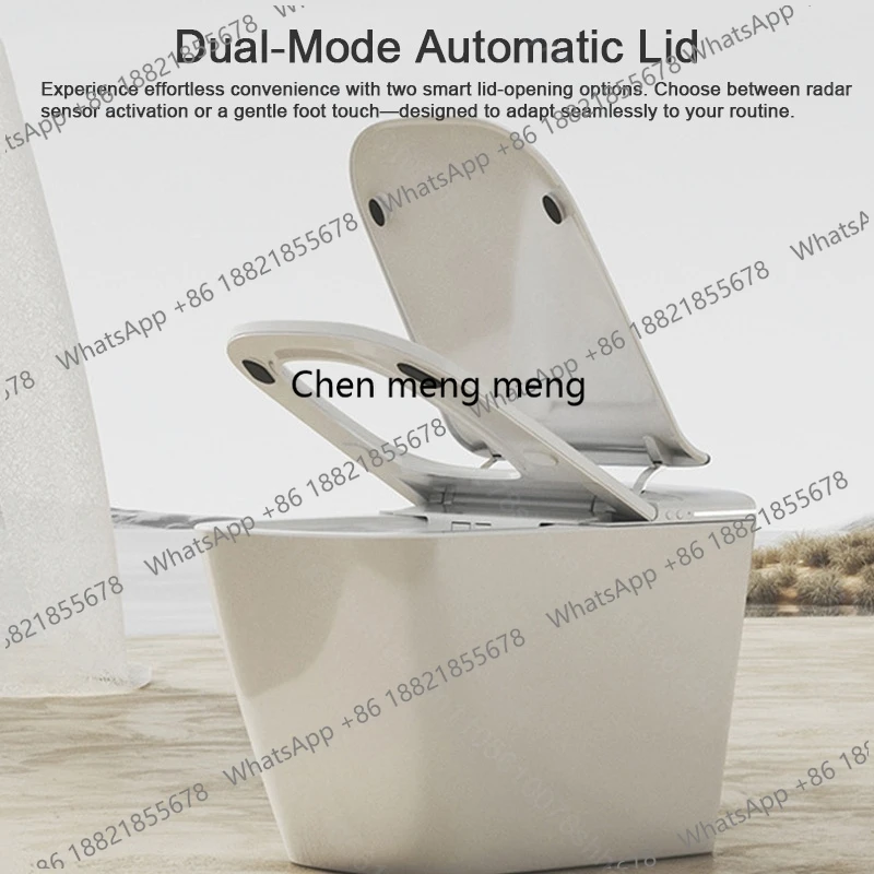 Toilettes intelligentes, Bidet Intelligent, sécheur d'air, siège chauffant, ouverture et fermeture automatique, veilleuse, toilettes intelligentes, bol allongé