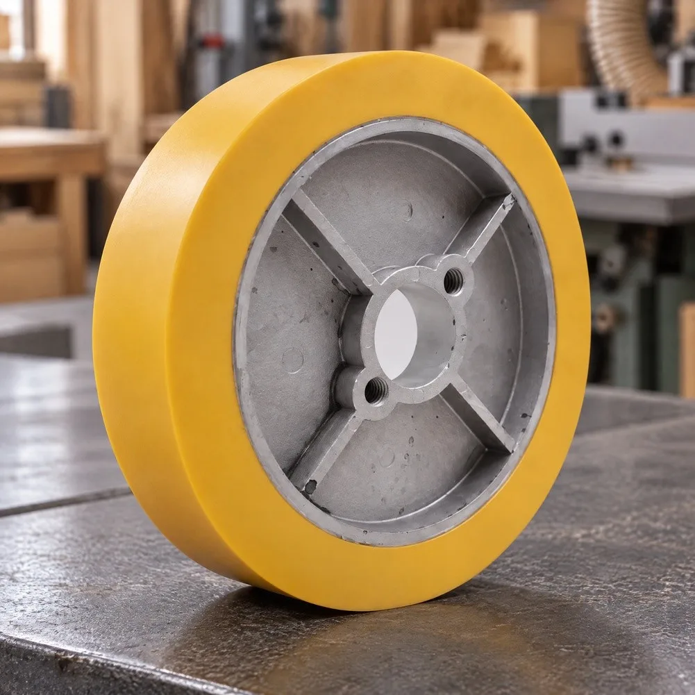 Rubber Roller Component for Power Feeders and Milling Machines Supporting Steady Workpiece Movement Through Equipment