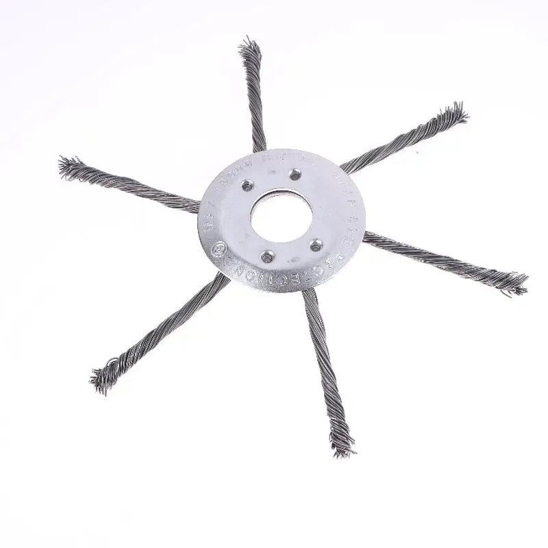 1Pcs 7/8/9-inch Lawn Mower Steel Wire Weed Trimmer Head Rust Removal Wheel Weed Removal Wheel Lawn Mowers Universal Parts