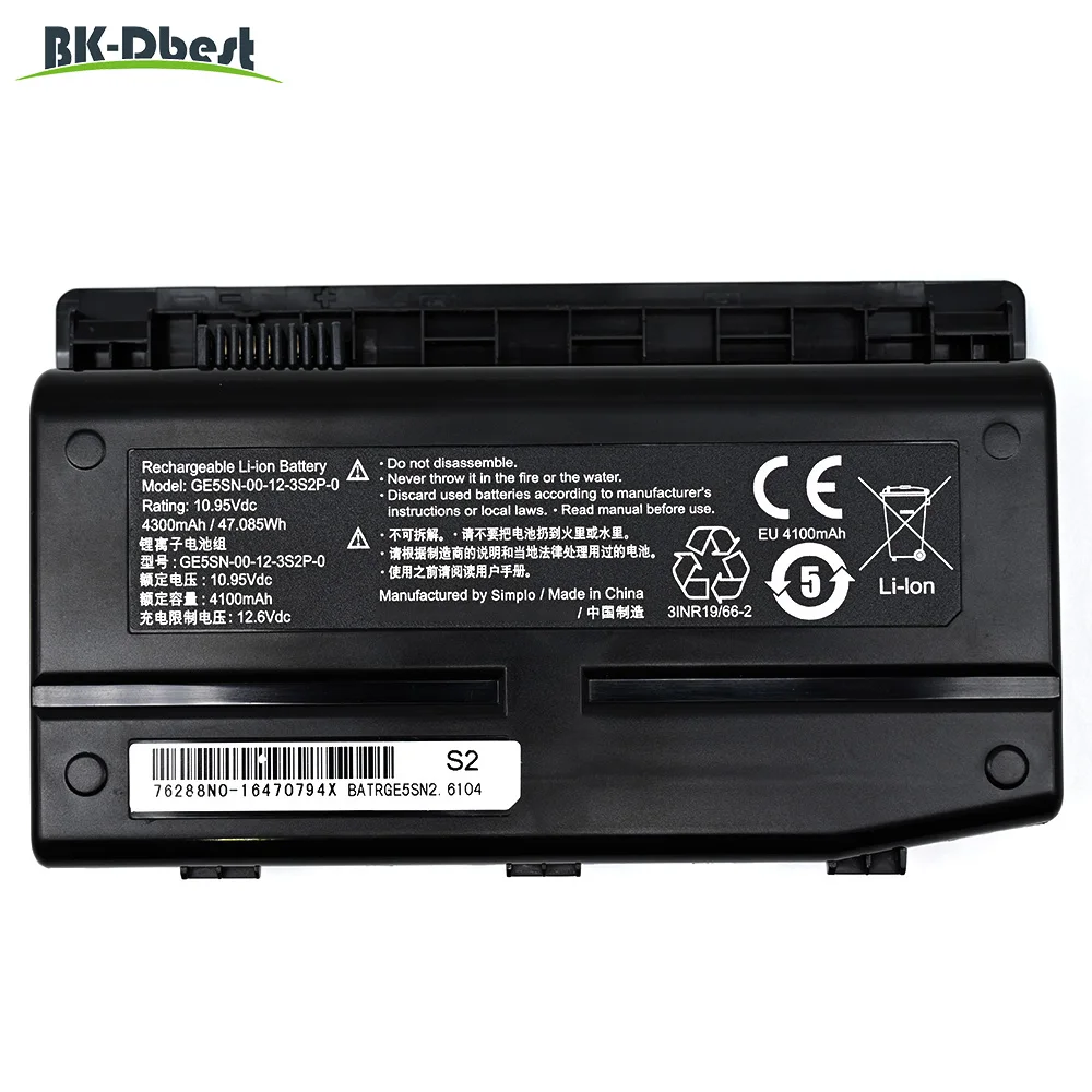 BK-Dbest GE5SN-00-12-3S2P-0 Battery for Mechrevo X7Ti-H X7Ti-S1 X7Ti-S MR X7Ti