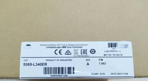 New Factory Sealed 5069-L340ER / A FW 1.063 ENET Controller