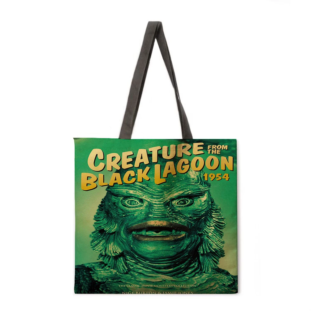 

Ukiyoe Linen Bag Handbag Lightweight Shoulder Bag Large Capacity Eco-friendly Shopping Bag Handbag Tote Bag