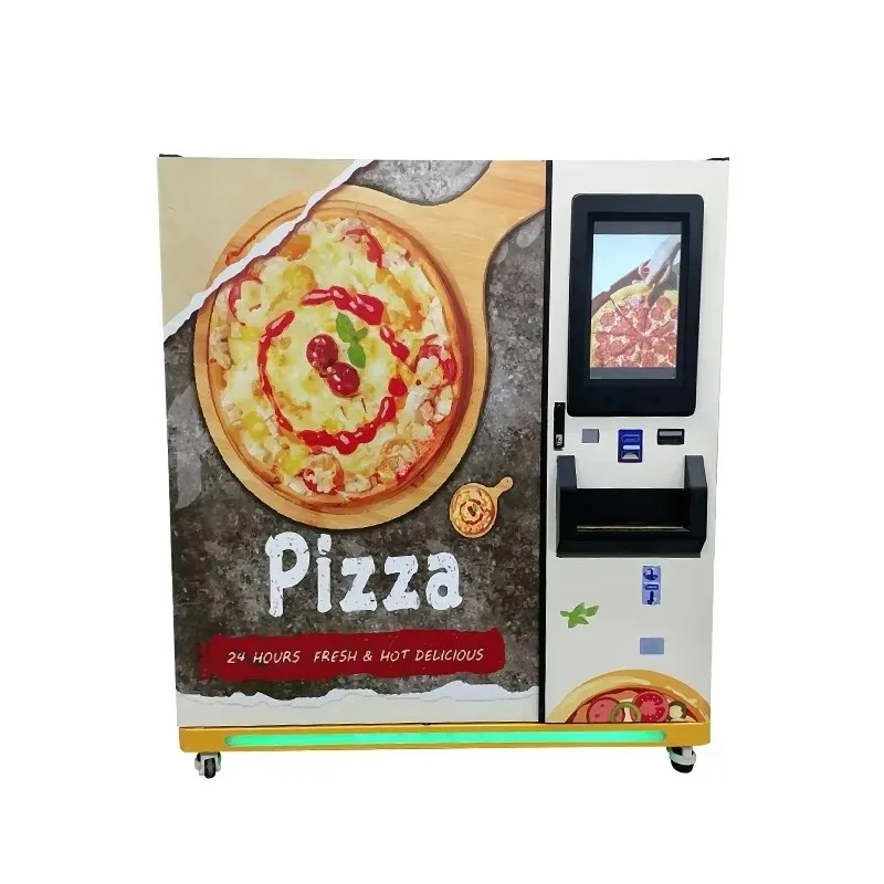 Commercial Fully Automatic Pizza Making Vending Machine for Pizzas Up to 10 Inch or 12 Inch Fresh Hot Pizza Kiosk