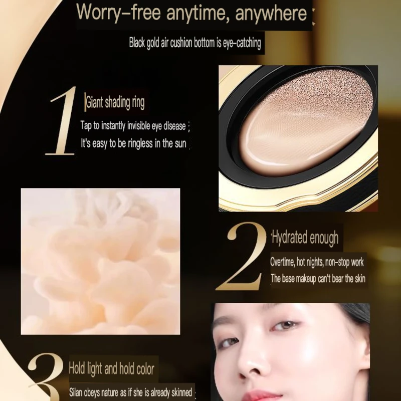 Тональный крем Leezi Black Diamond Flawless Cushion Foundation